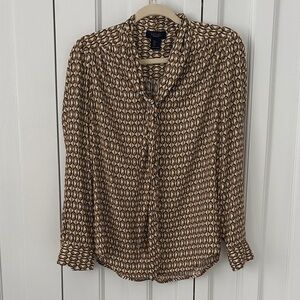 RACHEL Rachel Roy gold and black blouse. Sz S